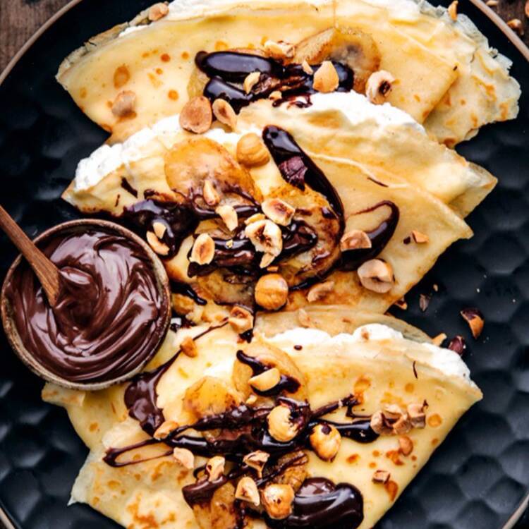 Crepa Dulce 2 Ingredientes