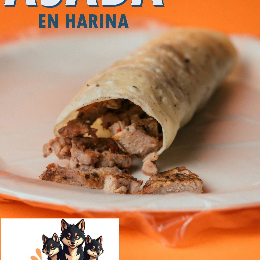 TACO DE CARNE ASADA HARINA