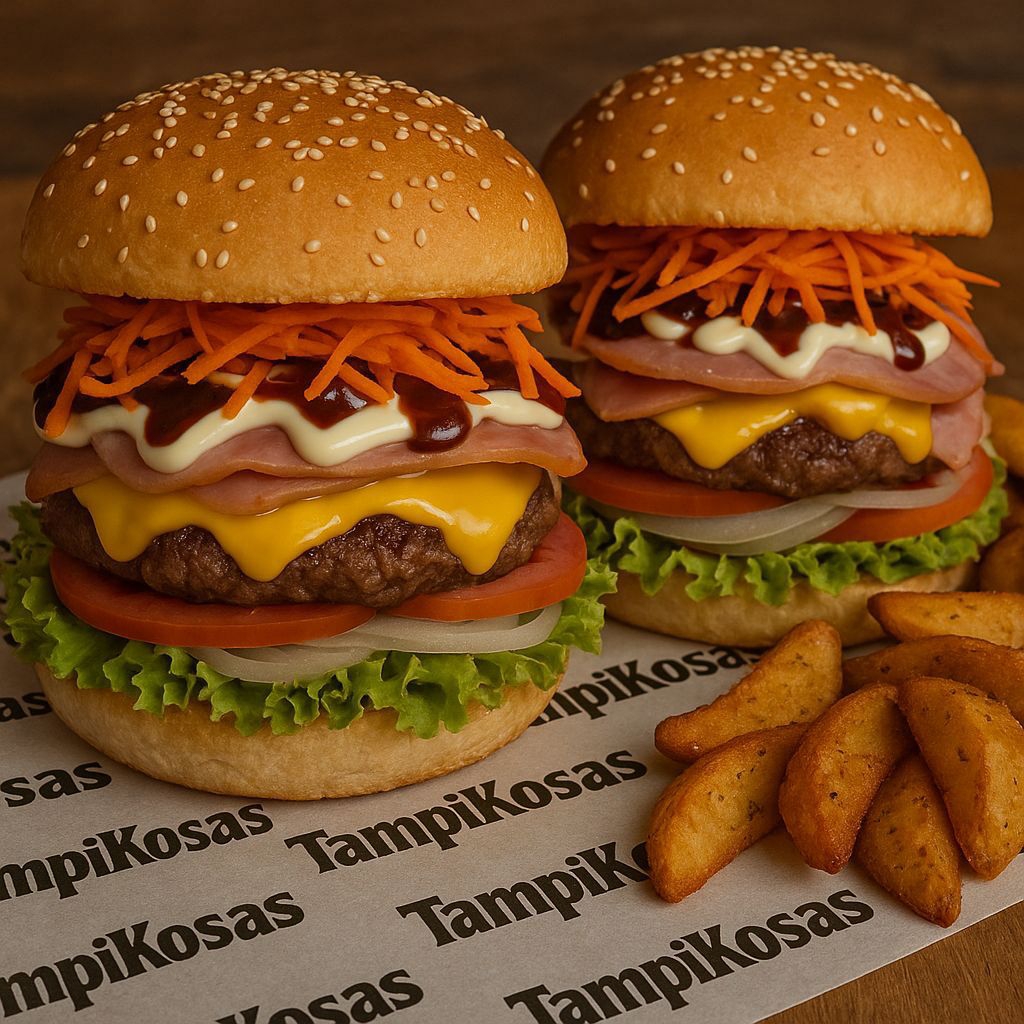 Hamburguesas Dúo + Papas Gajo