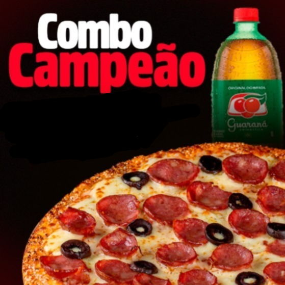 1 Pizza Grande de 8 Fatias nos sabores Calabresa ou Mussarela ou metade/metade + Guaraná Antárctica 1L... Em caso de metade/metade basta colocar na observação do pedido.