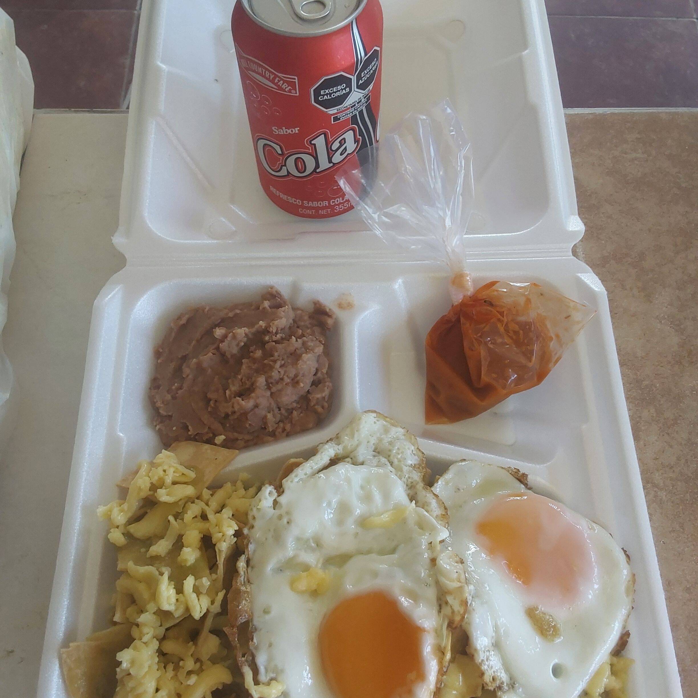 Combo Chilaquiles Y Soda
