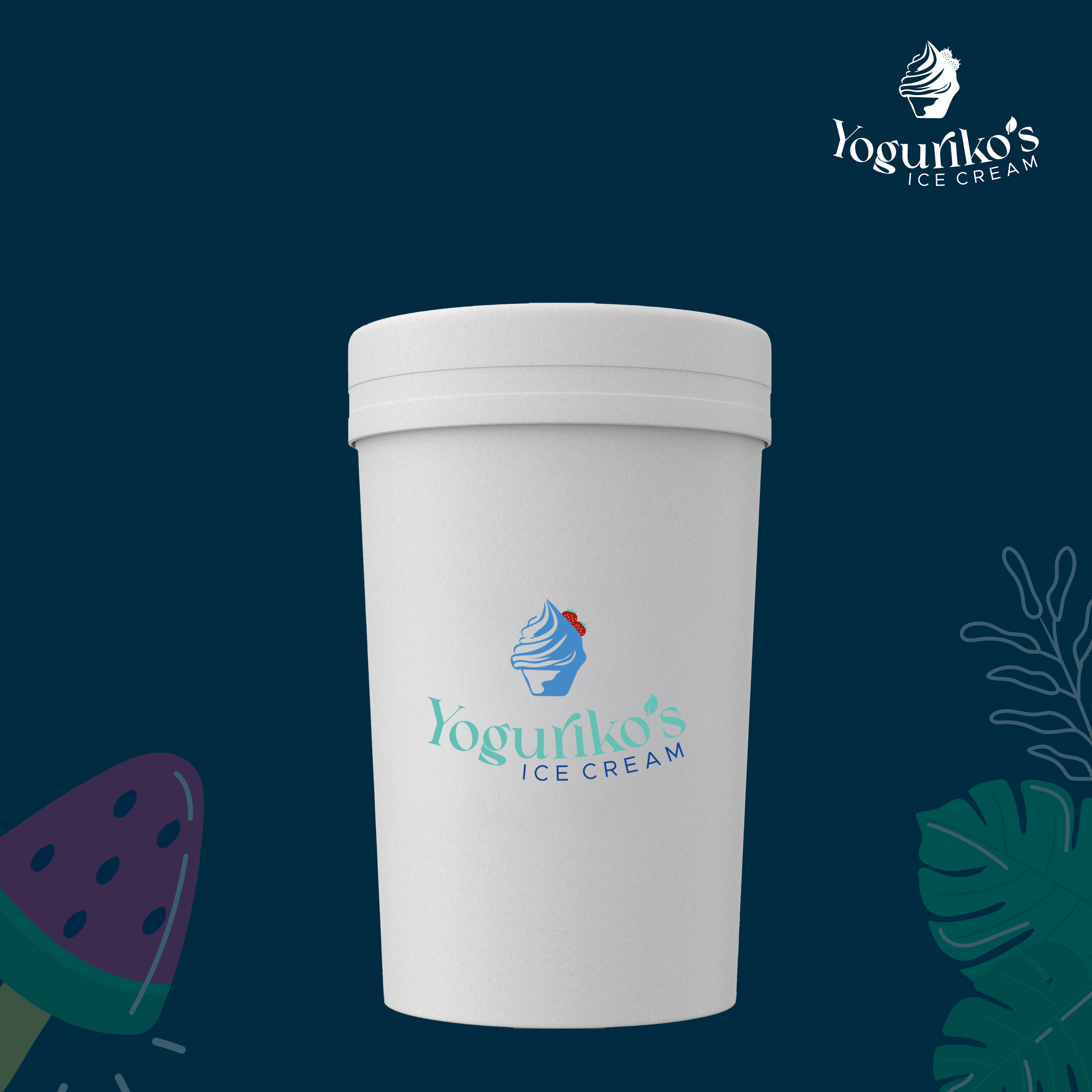1/2 de litro de delicioso Helado Cremoso