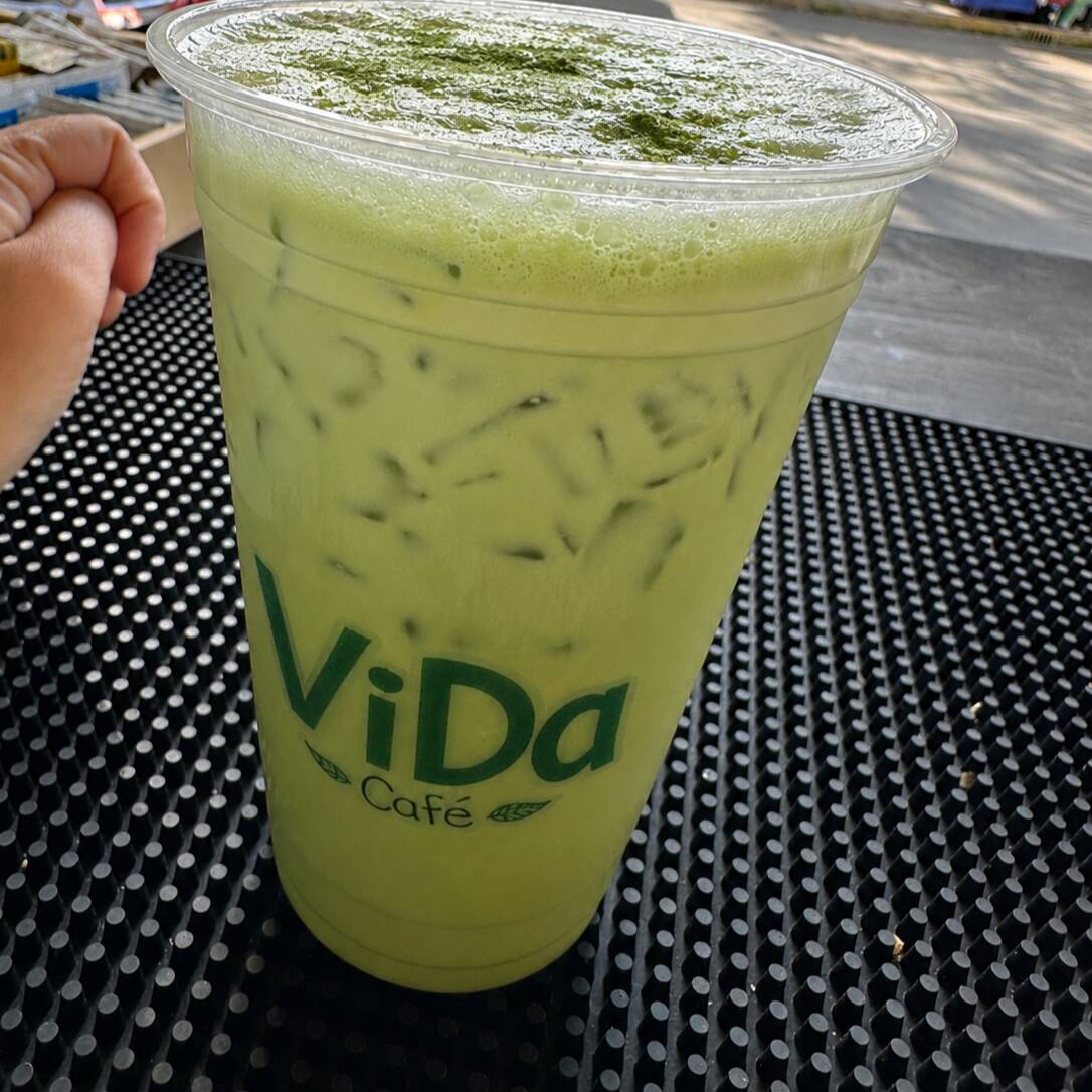 Matcha latte frio 16 oz