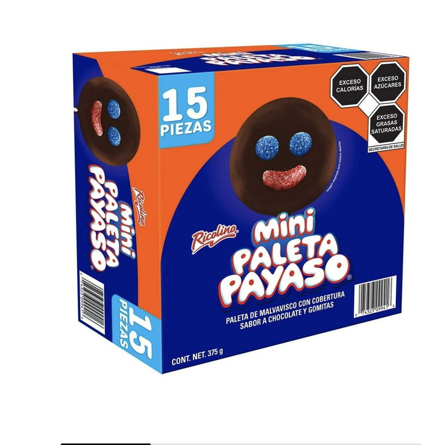Paleta Payaso Mini de 15pz