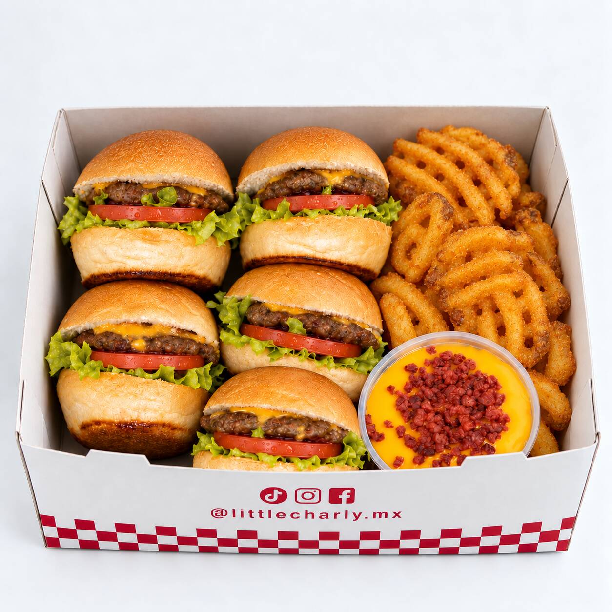 5 Mini Burgers con Papa Rejilla