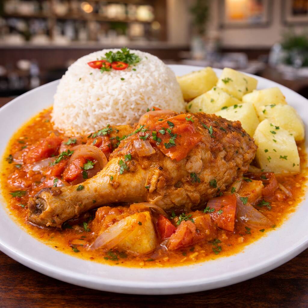 Sudado de Pollo con Papas