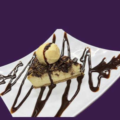 Postre Cheescake con Nieve