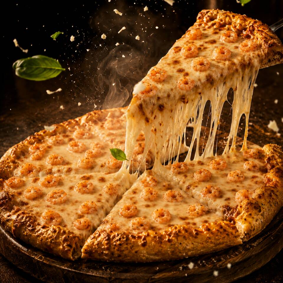 REBANADA GRANDE DE PIZZA DE QUESO