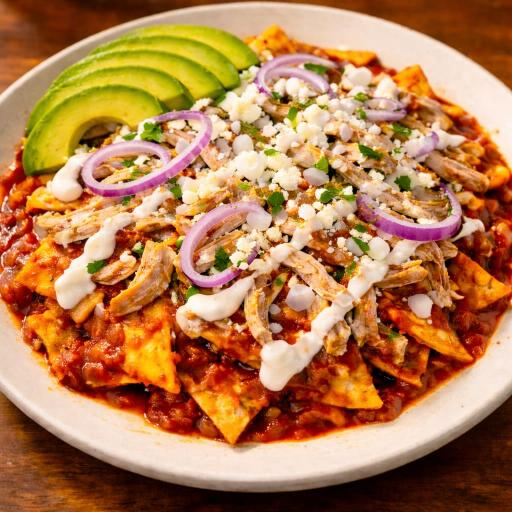Chilaquiles con Pollo