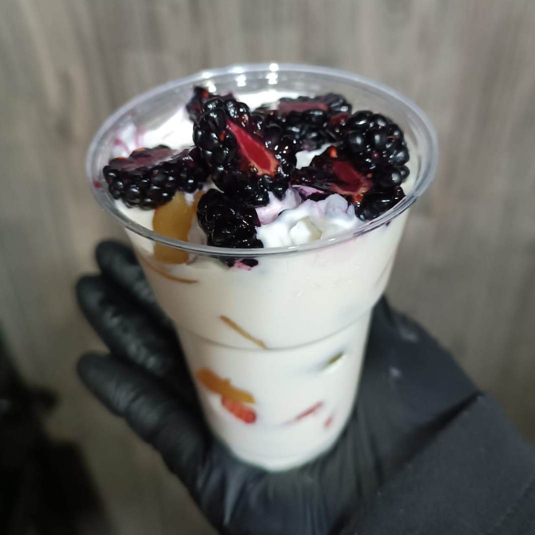 Vaso de Frutas con Crema Chico