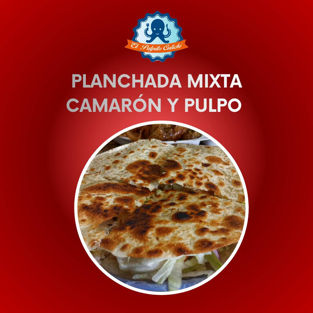 Planchada de harina mixta (camarón y pulpo)
