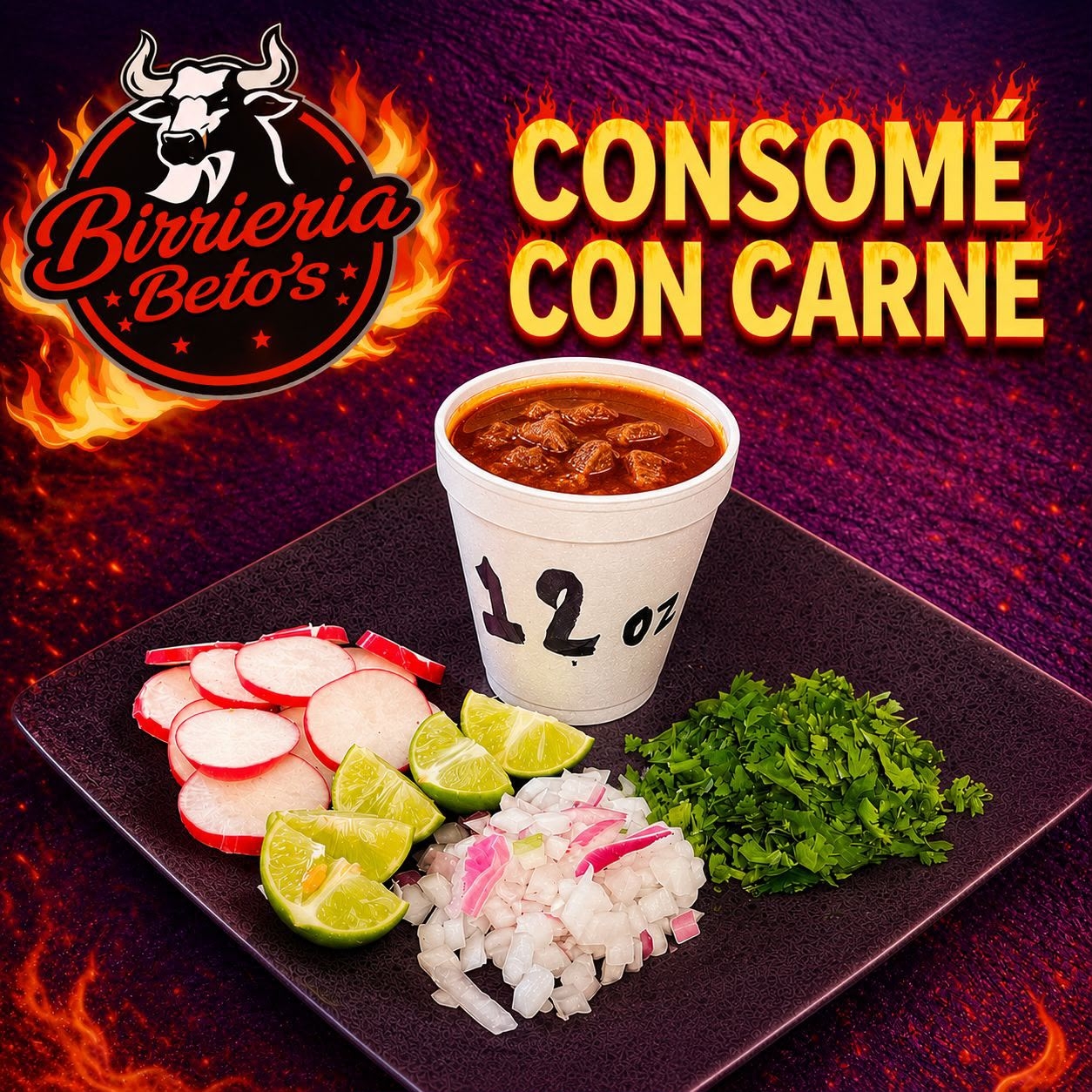 Consomé con Carne