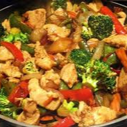 Frango, Legumes Fatiados Temperado Ao Shoyu