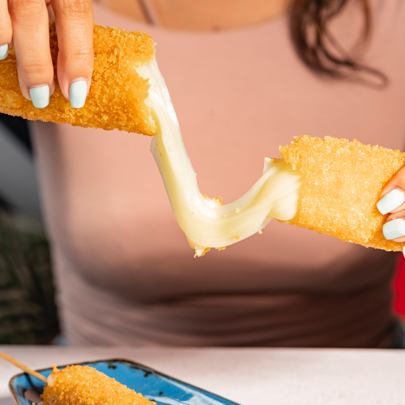 Kushiage de Queso