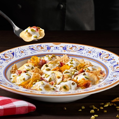 Ravioli di Zucca y Queso de Cabra