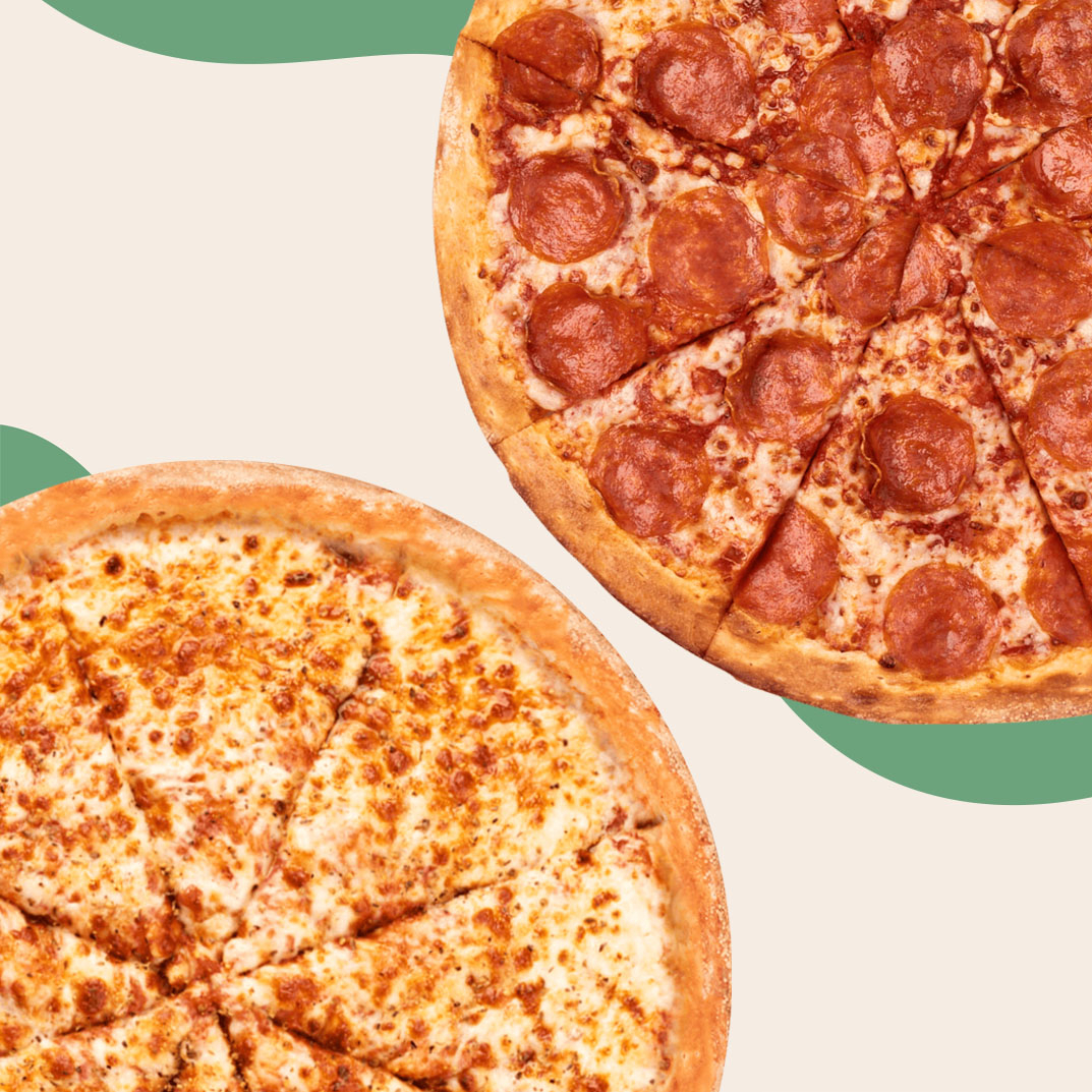 PIZZA DE PEPPERONI, JAMÓN O QUESO GRANDE NY