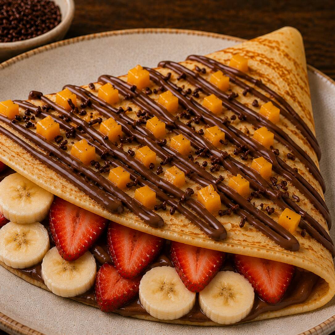 CREPA CON NUTELLA Y FRUTA