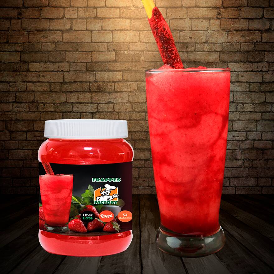 Frappe De Fresa de Agua 250 ml