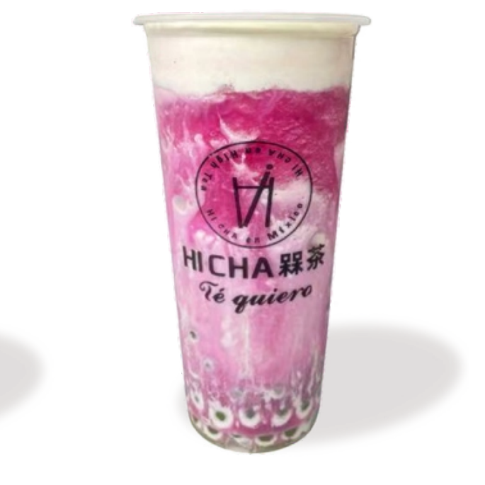 36 DRAGON FRUIT C/CREMA QUESO Y BOBA