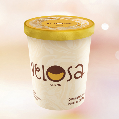 Sorvete clássico de creme. Delicioso sozinho e perfeito para acompanhar sua sobremesa favorita.