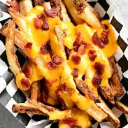 orden cheese friees c/ tocino