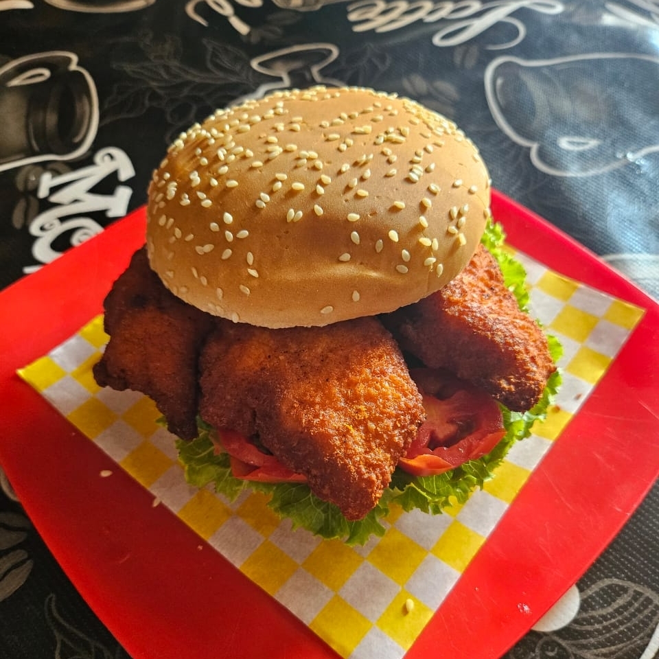 Hamburguesa De Tender De Pollo