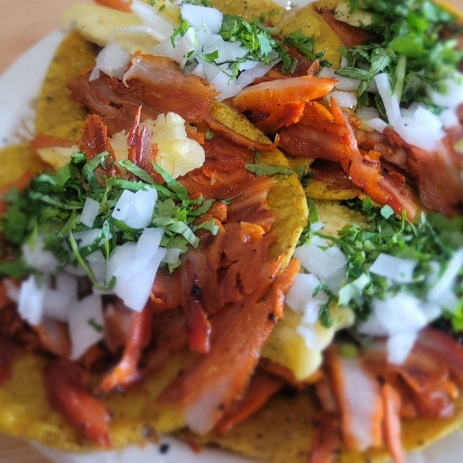 Taco al Pastor Maiz con Queso