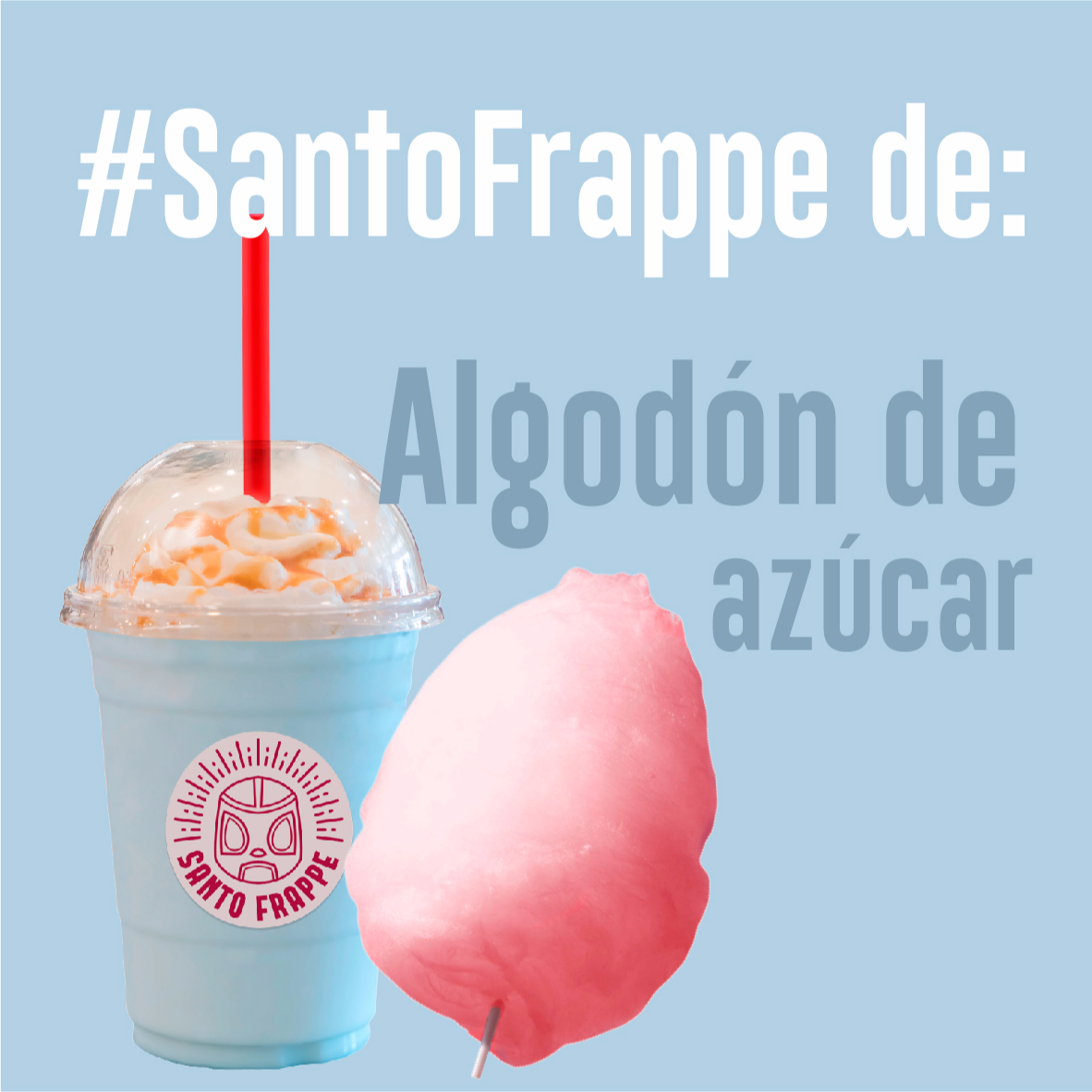 Frappé algodón de azúcar