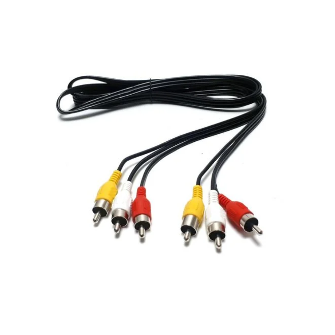 Conecte seus dispositivos com qualidade e praticidade usando o cabo Av 3x3 Rca. Ele transmite sinal de vídeo e áudio estéreo com excelente desempenho, sendo ideal para uso com Tvs, Dvds, videogames, câmeras e projetores. Compatível com a maioria dos aparelhos que utilizam entradas Rca (vermelho, branco e amarelo), oferece instalação simples e estável para o Dia a Dia.  cabo av 3x3, cabo rca áudio vídeo, cabo rca triplo, cabo rca para tv, cabo rca para dvd, cabo rca videogame, cabo para câmera rca, cabo rca para projetor, cabo rca estéreo, cabo rca vermelho branco amarelo, cabo áudio vídeo rca, cabo 3x3 rca, cabo av para tv, cabo rca compatível com dvd, cabo av para projetor, cabo rca conexão analógica, cabo rca para aparelhos antigos, cabo av universal, cabo de vídeo composto, cabo áudio estéreo, cabo de imagem e som 3x3, cabo para televisão, cabo para dvd, cabo para câmera, cabo para projetor, cabo de áudio e vídeo 3x3, informática, eletrônico, eletrônicos