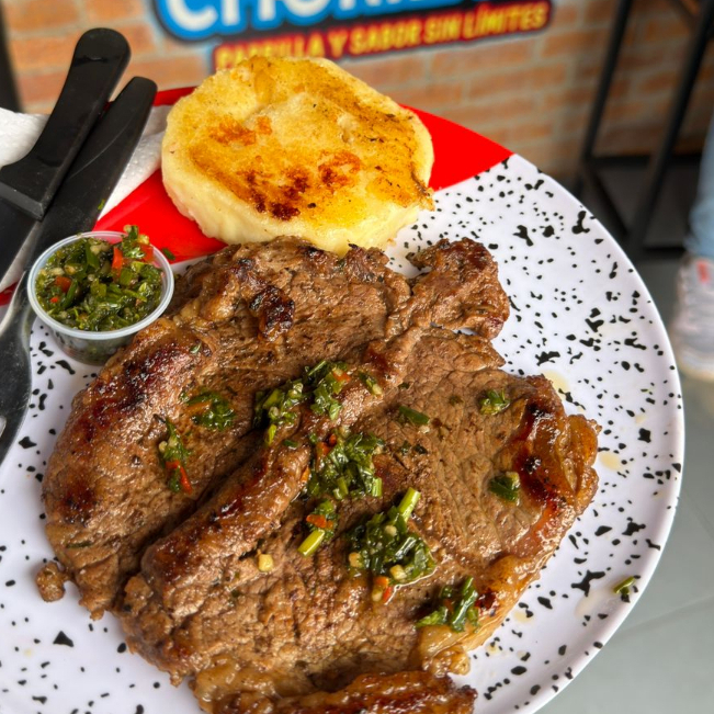 Churrasco Premium + Arepa de queso