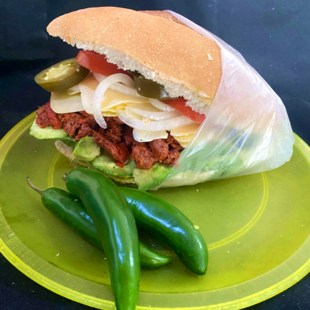 Lonche Triple de Adobada