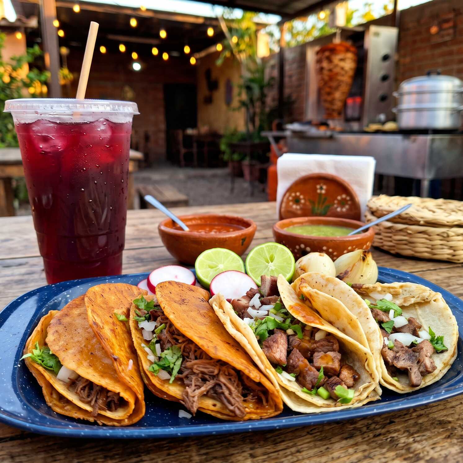 Combo de 4 Tacos más 1 Bebida
