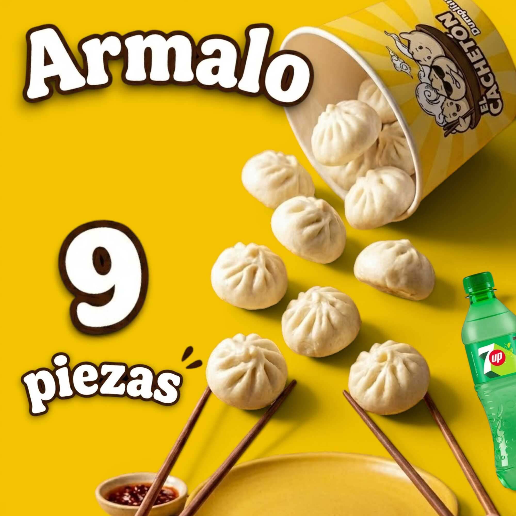 9 PIEZAS - PARA 2 + Refresco Gratis