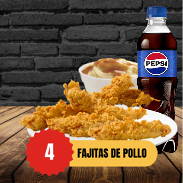 4 Fajitas de Pollo