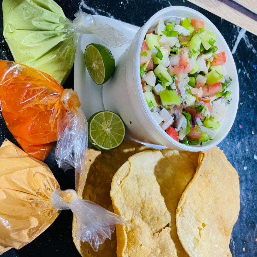 1/2 Litro de Ceviche con 6 Tostadas