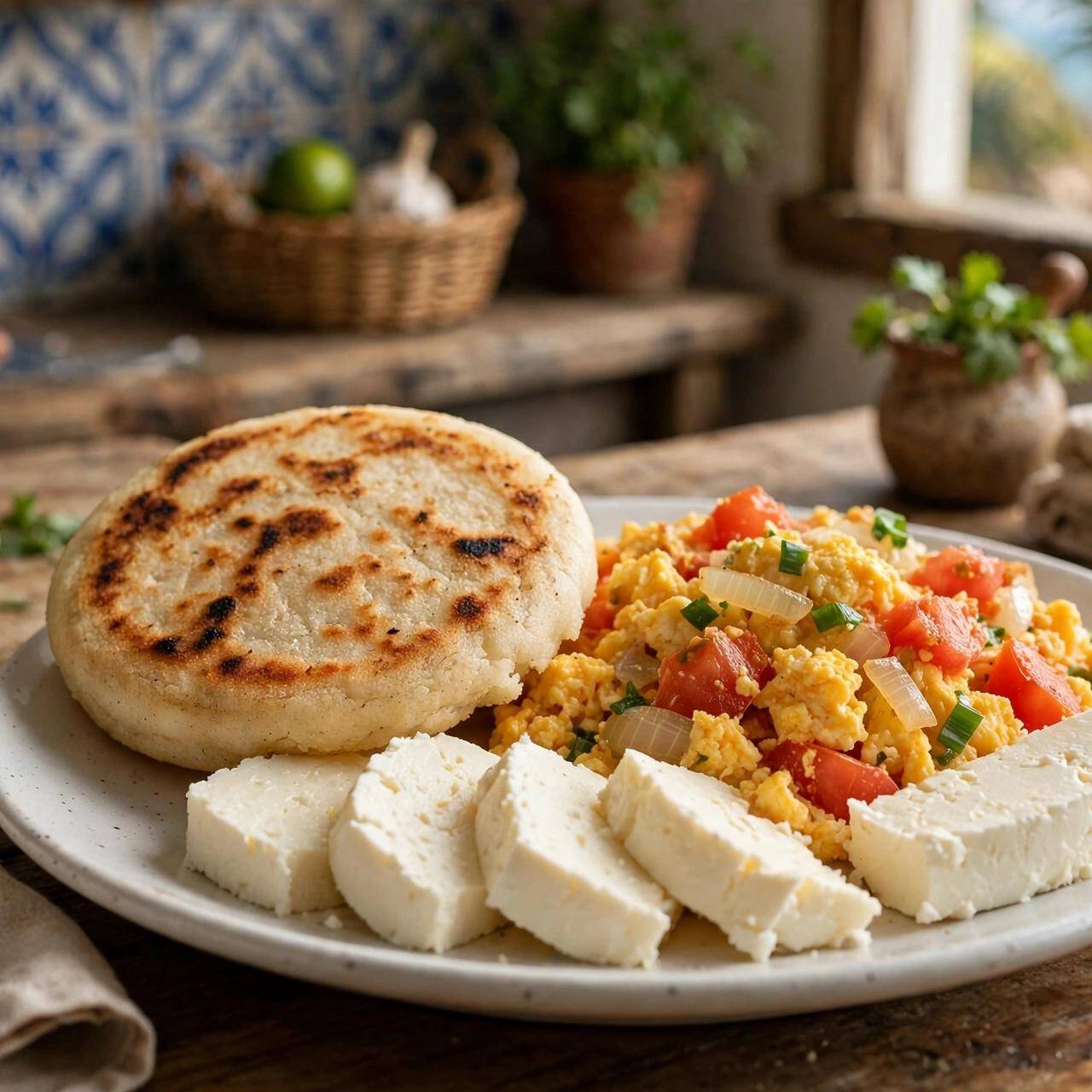 Desayuno Arepa Asada