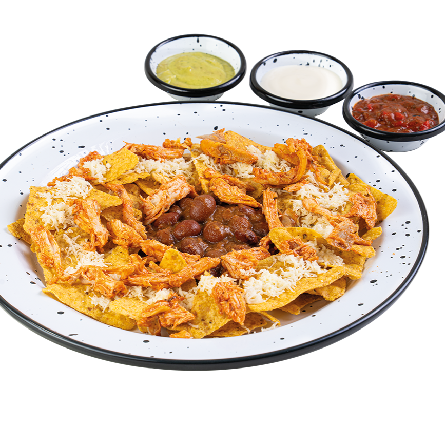 Nachos Con Pollo