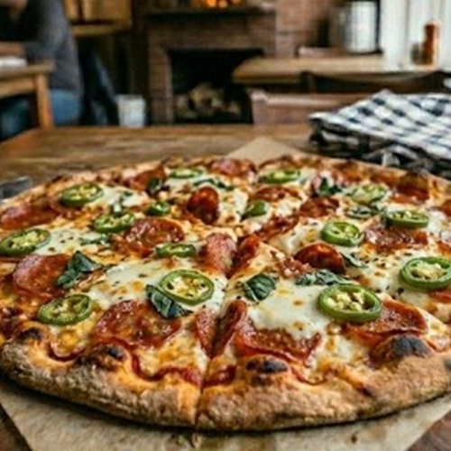 Pizza Chorizo Y Jalapeño