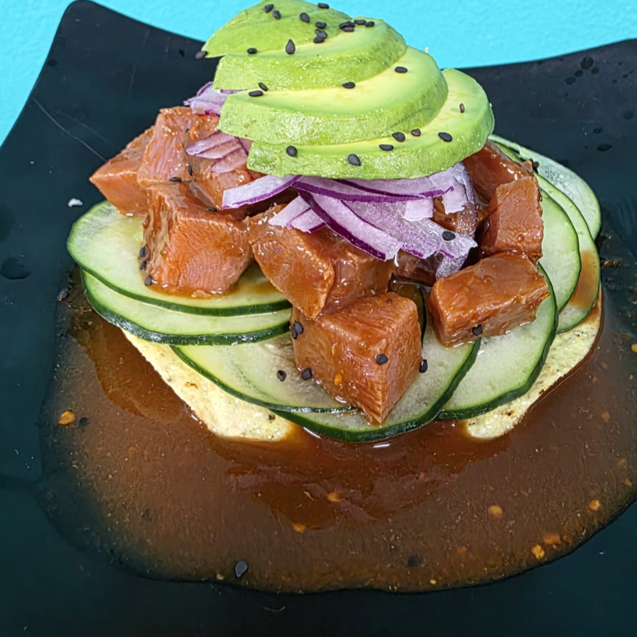 Tostada Ahogada de Atun