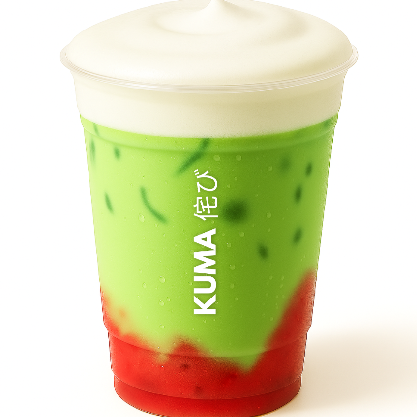 Cold Foam Berry Matcha Latte