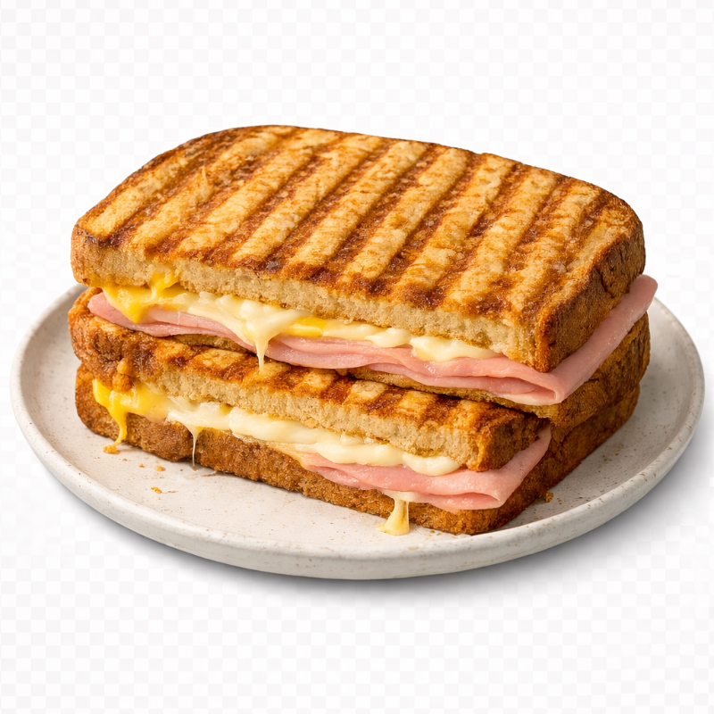 Sandwich de jamon y queso