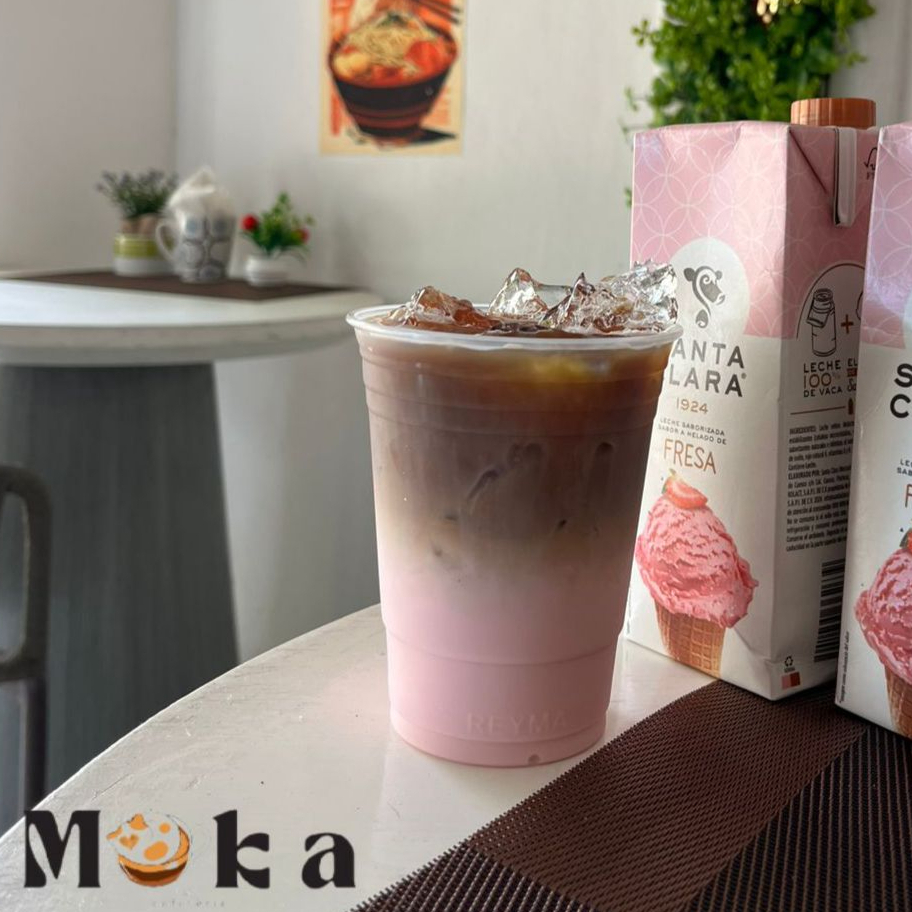 Helado Latte Fresa Santa Clara