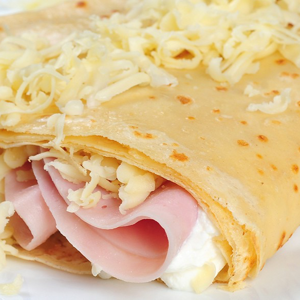 CREPA DE JAMON Y QUESO