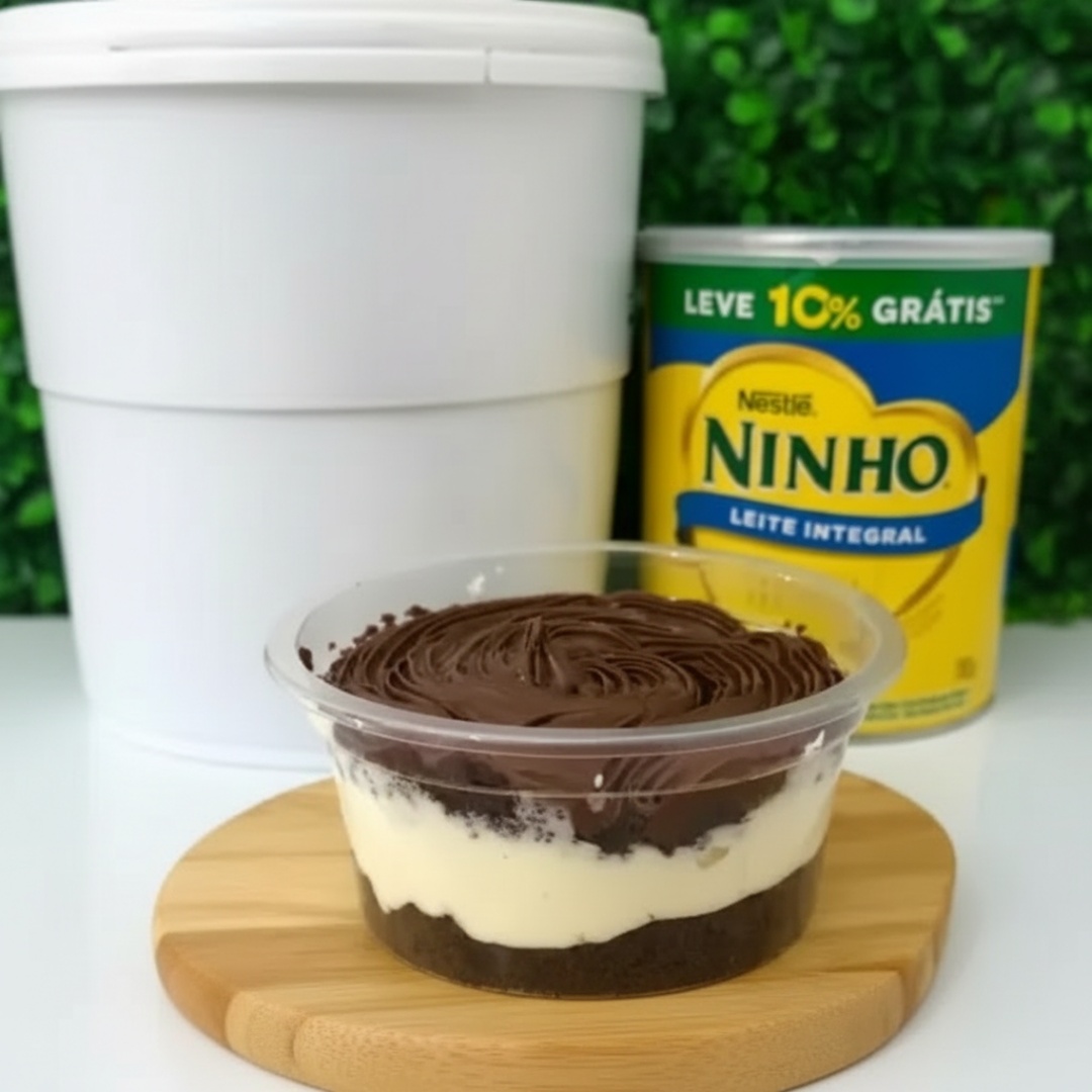 Bolo a sua escolha, creme de leite Ninho e Nutella Original