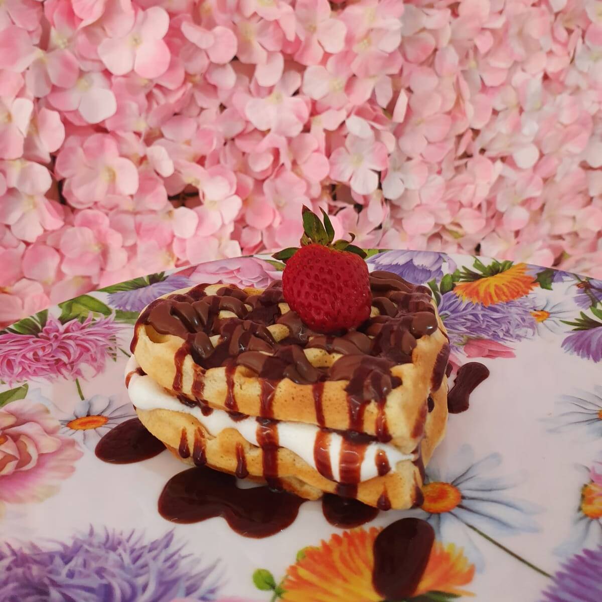 Dúo de Waffles Mini en Forma de Corazón