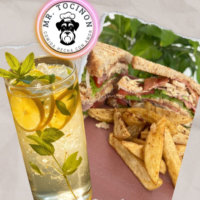Combo Club Sandwich + Agua del Día