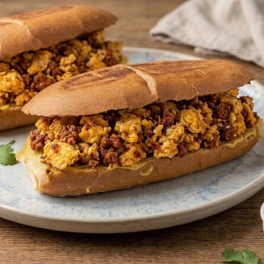 Huevo con chorizo