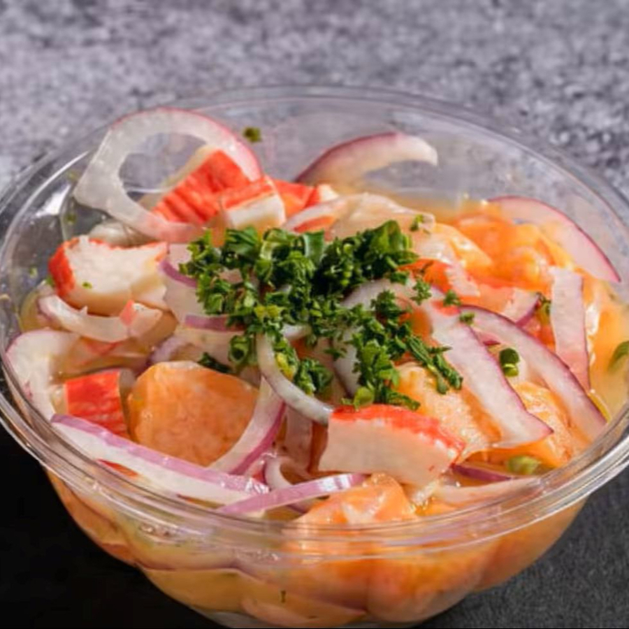 Delicie-Se Com 300g De Ceviche Misto, Onde A Combinação De Peixe Fresco E Frutos Do Mar É Marinado Em Um Molho Cítrico E Vibrante.