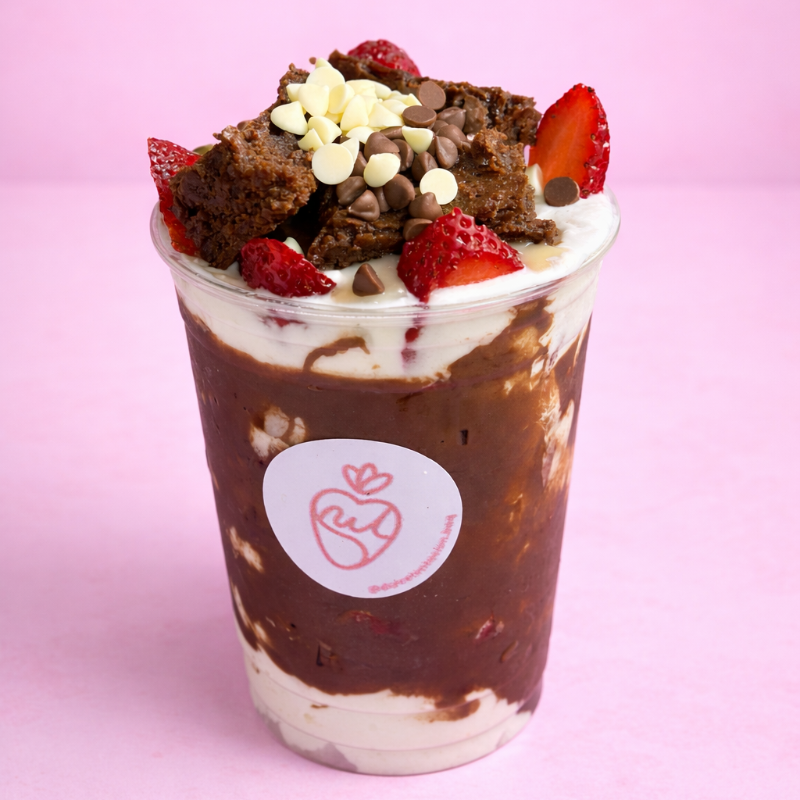 Fresas con Crema Nutella - Brownie - Chips 16 oz