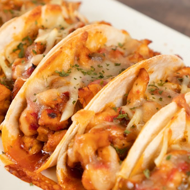Taco con Queso de Pechuga de Pollo